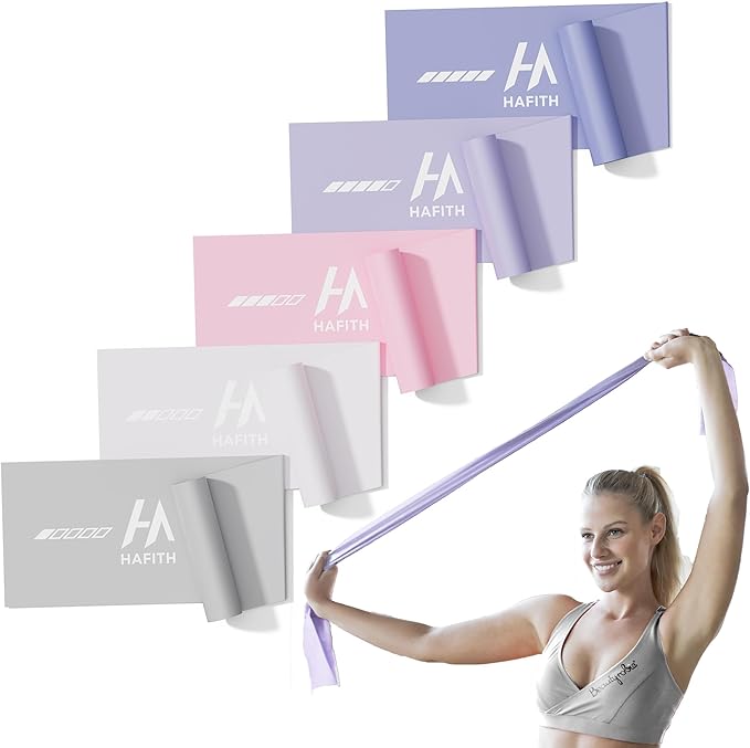 Fabric Resistance Bands for Women – 5 Level Exercise Bands Resistance Set, Resistance Bands for Working Out with Handles, Workout Bands Resistance for Women, Yoga, Pilates, Glutes, Legs,Vigor Yellow-FlexoryFit