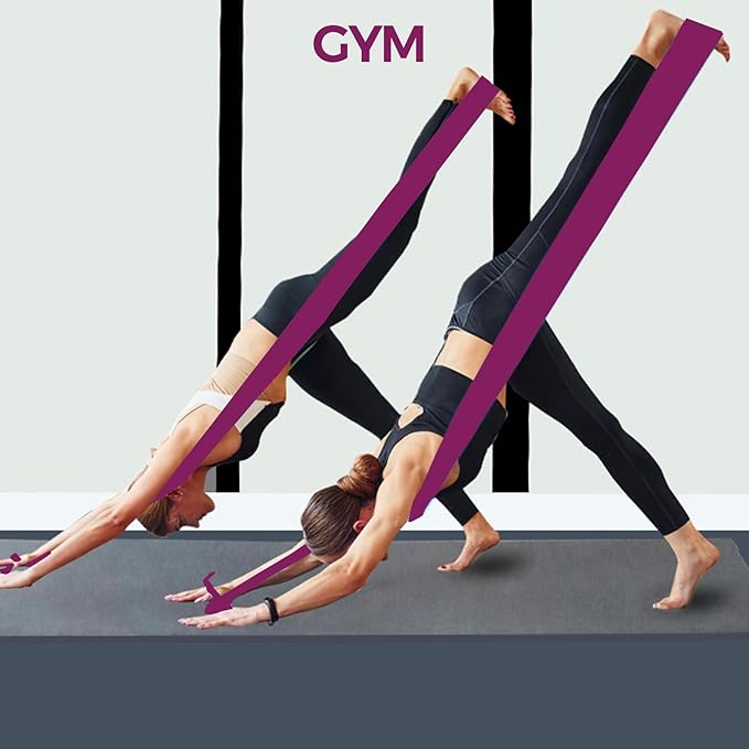 Resistance Bands,Professional Long Non-Latex Elastic Stretch Bands,Exercise Bands for Physical Therapy, Yoga, Pilates, Rehab, at-Home or The Gym Workouts, Strength Training-FlexoryFit