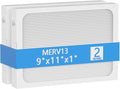 9 x 11 x 1 MERV 13 Replacement Dehumidifier Filter Compatible with Santa Fe Compact70, Ultra70, Element, Compact2, UA 65H dehumidifier Models, 2 Pack