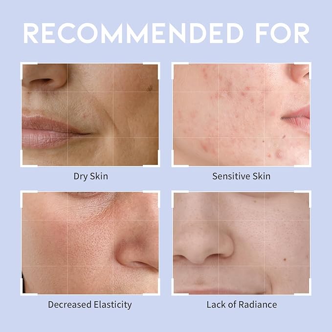 #OOTD Collagen Hydrating Sheet Masks for Face Korean Anti Aging Mask Sheet for Dry Skin & Sensitive Skin, EVE Vegan, Not Tested on Animals, No Parabens, No Sulfates, Hyaluronic Acid, Witch Hazel 10EA-FlexoryFit