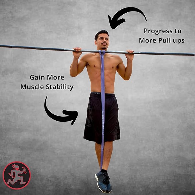 Functional Fitness Pull Up Assist Resistance Bands | Heavy Duty Exercise Bands for Powerlifting, Mobility, and Stretching | Travel Friendly Resistance Bands for Workout-FlexoryFit