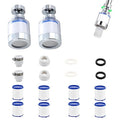 Kitchen Faucet Filter, 360° Rotating for Household Kitchen tap Water, Splash-Proof and Pressure-Increasing Filter for Sink Faucet, Shower Head. (Long Style-2)