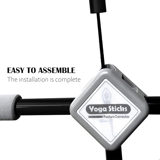 Back Straightener Posture Corrector|Yoga Stick Stretching Tool for Women and Men|Portable Posture Corrector Pole,Stretch Mobility Stick, Physical Workout Exercise Dowel-FlexoryFit