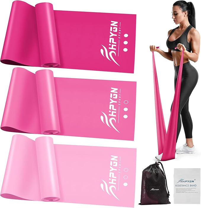 Resistance Bands, Exercise Bands, Physical Therapy Bands for Strength Training, Yoga, Pilates, Stretch Elastic Band with Different Strengths, Workout Bands for Home Gym-FlexoryFit