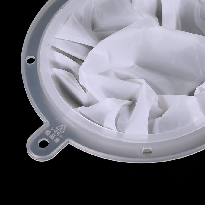 PATIKIL 6.1" O.D. Food Filter Strainer, 400 Mesh Kitchen Mesh Filters Strainers Fine Mesh Sieve for Juice, Coffee, Soy Milk Filtration, White
