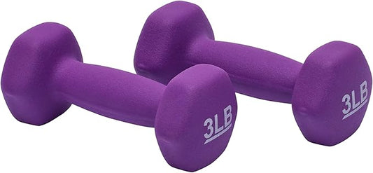 Amazon Basics Neoprene Dumbbell Hand Weights for Exercise and Muscle Toning-FlexoryFit