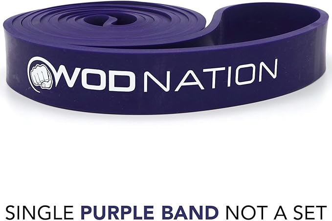 WOD Nation Pull Up Assistance Bands (10-175lbs Band) - Best for Pullup Assist, Chin Ups, Resistance Bands Exercise, Stretch, Mobility Work & Serious Fitness - 41 inch Straps-FlexoryFit