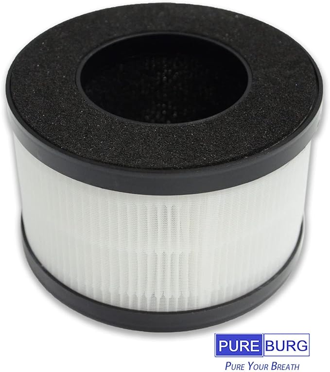 PUREBURG Replacement Filters Compatible with HIMOX AP01 H01 Air Purifier,2-Pack H13 HEPA 3-Stage Filtration Activated carbon 2-IN-1 Air Clean Dust VOCs