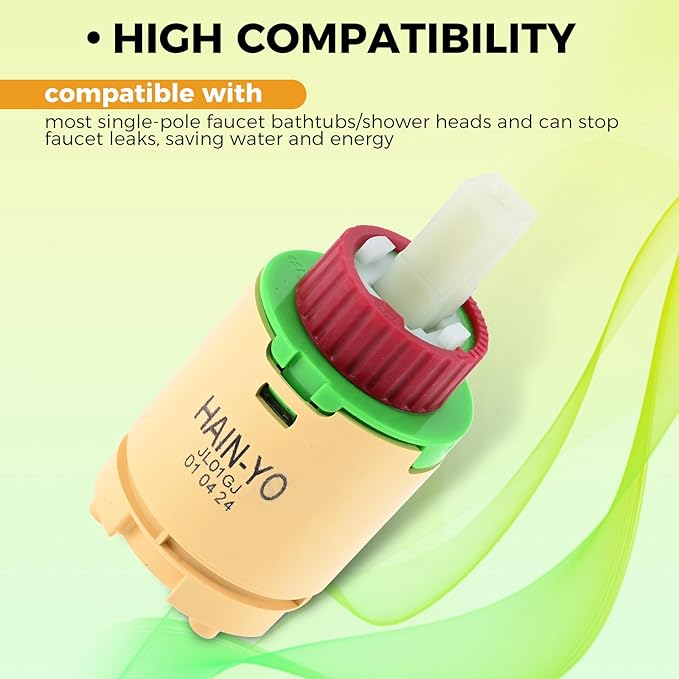 Mgoodoo HJ-40 (JL01GJ) Shower Cartridge Replacement Fit for 40mm Diameter Shower Cartridge Most Brands Shower and Tub Cartridge