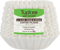 Tupkee Coffee Filters 4-6 Cups - 400 Count, Junior Basket Style, White Paper, Chlorine Free 5 Cup Coffee Filter, Made in the USA