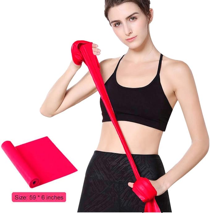 Resistance Bands, Elastic Exercise Bands for Working Out, Physical Therapy, Recovery, Yoga, Pilates, Strength Training-FlexoryFit