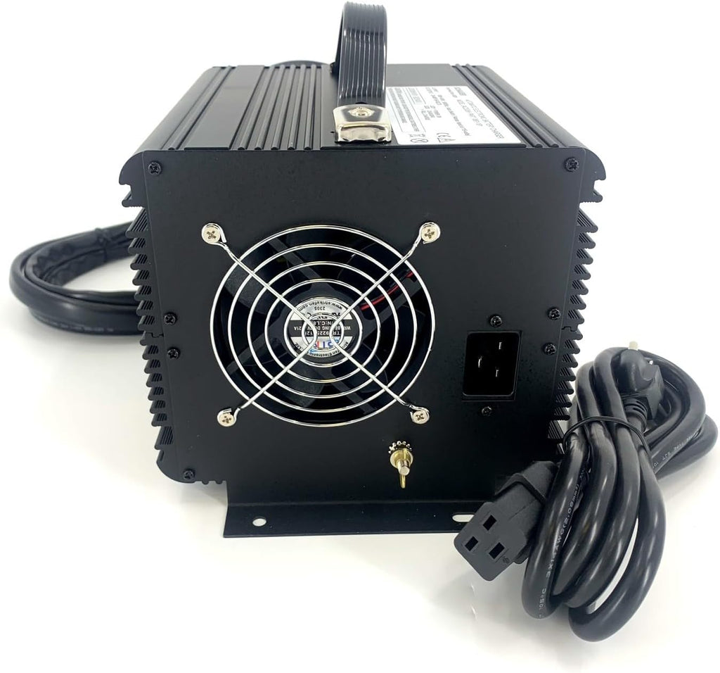 48 Volt Charger with Triangular 3-Pin RXV Connector for EZ-GO Freedom Golf Carts (JAC1548H-EZGO-RXV)