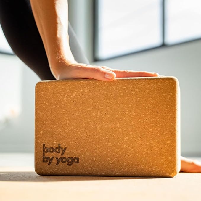 Premium Cork Yoga Blocks - Extra Large Yoga Block 2-Pack or Extra Tall 1-Pack for Inflexible Yogis | Natural, High-Density Cork for Superior Support & Stability | Optional Yoga Strap & Gift Box-FlexoryFit