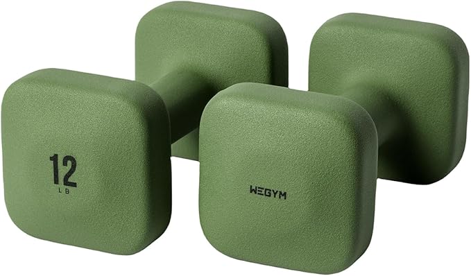 SafeGrip Dumbbells, Anti-Slip, Anti-Roll, Thick Handles, Free Weights, Square Dumbbells for Secure Workouts at Home, Weightlifting, and Personal Training-FlexoryFit