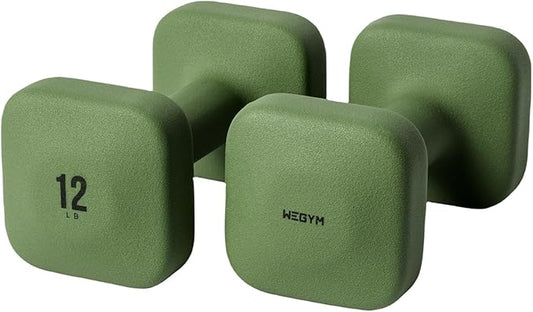 SafeGrip Dumbbells, Anti-Slip, Anti-Roll, Thick Handles, Free Weights, Square Dumbbells for Secure Workouts at Home, Weightlifting, and Personal Training-FlexoryFit