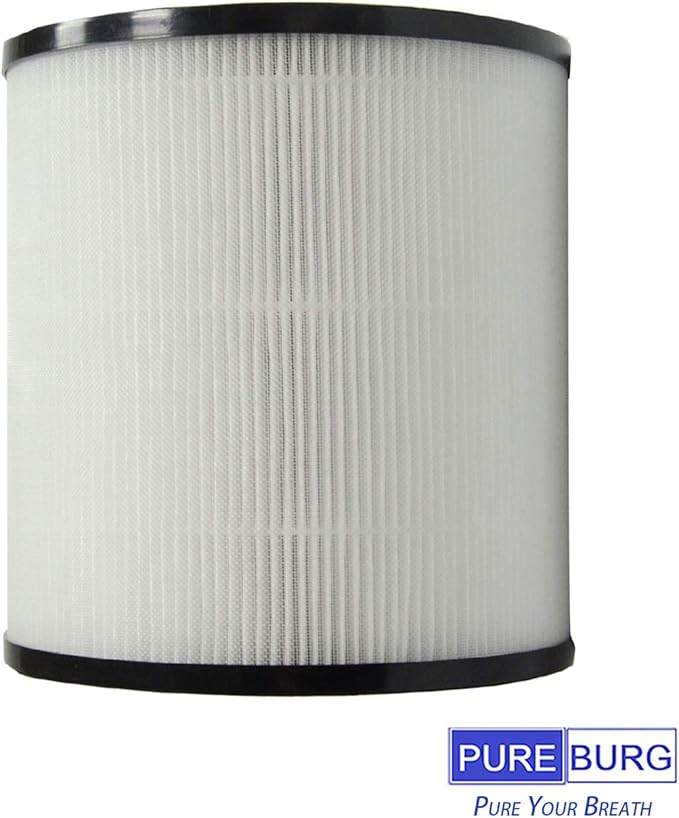 PUREBURG Replacement Filters Compatible with AZEUS C8 KJ120G-C10, Mooka C10 Air Purifier,2-Pack H13 HEPA 3-Stage Filtration Activated carbon 2-IN-1