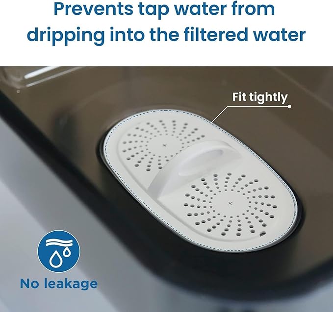 [Original] Waterdrop WD-PF-01A Plus NSF Certified Replacement Filters for All Waterdrop Pitcher Filtration System, Reduces PFAS, PFOA/PFOS, Chlorine, Last Up to 3 Months or 200 Gallons, 1 Pack