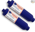 WELLUCK RV Camper Inline Water Filter Reduce Chlorine and Odor, 2 Packs RV Camping Water Hose Filter Accessories for Camping Trailer Motorhome Boat Marine Drinking Garden Car Washing