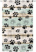Sheer Curtains 84 Inches Long, Sage Green Beige Farmhouse Semi Sheer Curtains by Unknown