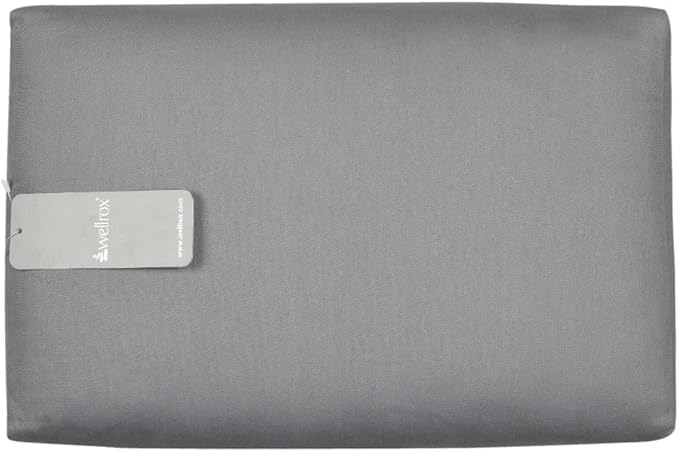 Rectangular Yoga Bolster Pillow, 18" x 12" x 6", Pink Cotton-FlexoryFit