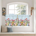 Easter Kitchen Tier Curtains 24 Inch Long 2 Panel Set, Rod Pocket Cafe Small by Unknown