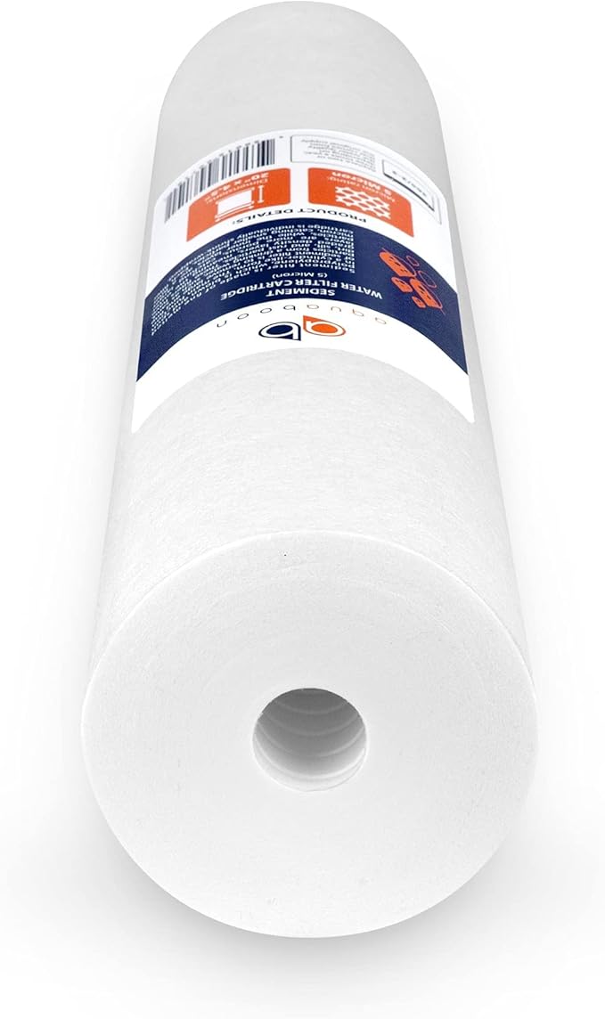 Aquaboon 5 Micron 20 x 4.5 Whole House Sediment Filter Cartridge 20 inch Water Filter Replacement Compatible with DGD-5005-20, FP25B, AP810-2, 8-Pack