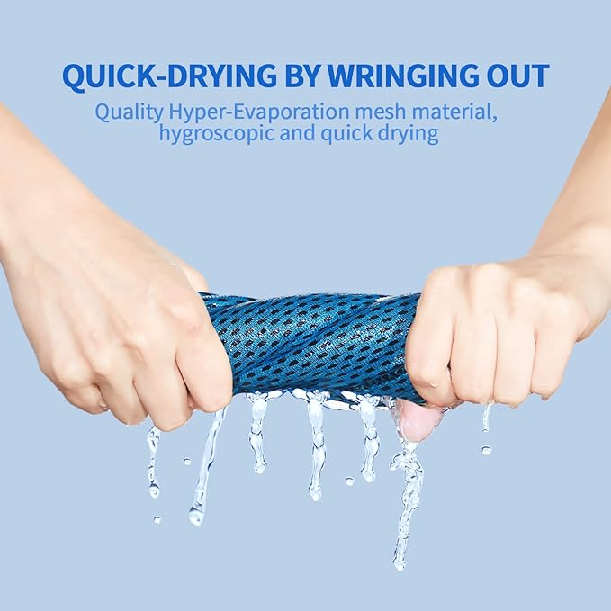 Honoson Cooling Towel Bulk - Neck & Face Cool Chilly Towels Microfiber Breathable Sport Sweat Rag for Gym, Yoga, Travel, Camping, Running, Outdoor-FlexoryFit