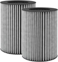 Nispira 2-in-1 AM-1A HEPA with Activated Carbon Filter Replacement For The Three Musketeers III M Mini Portable Air Purifier for Car Desktop, 2 Packs