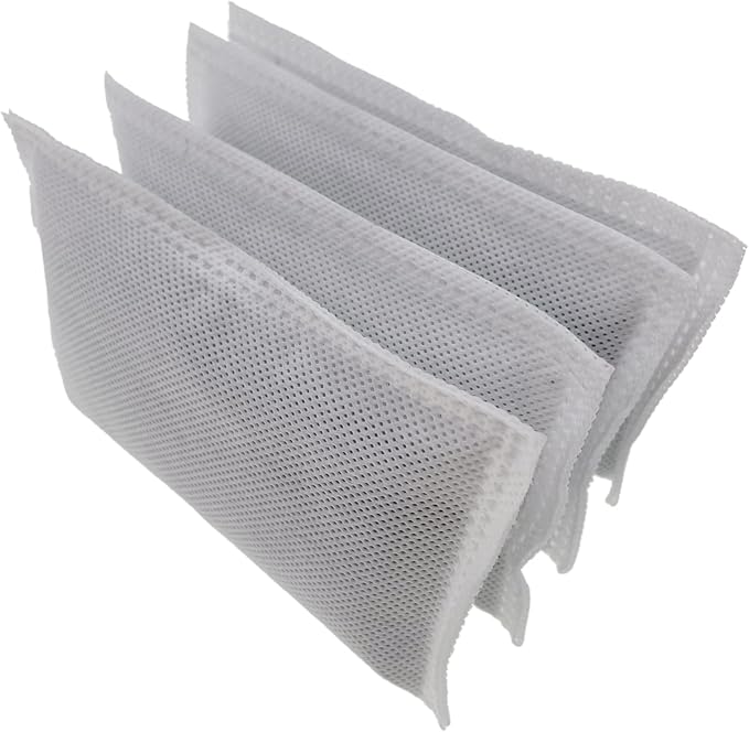 4 Pack Activated Charcoal Odor Absorbing Filter Refill Deodorizer Compatible with iTouchless Trash Cans 8 Gallon and Larger