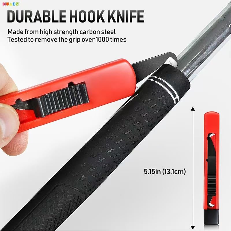 Golf Grips Kit with Golf Grip Tapes Remover Tool, 13 Golf Grip Tape,Golf Grip Solvent, Rubber Vise Clamp and Hook Knife for Regripping Golf Club Grips, Golf Club Regripping Kit