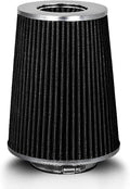 BLACK 3.5" 89 mm Inlet Truck Air Cone Replacement Performance Washable Clamp-On by RtunesRacing