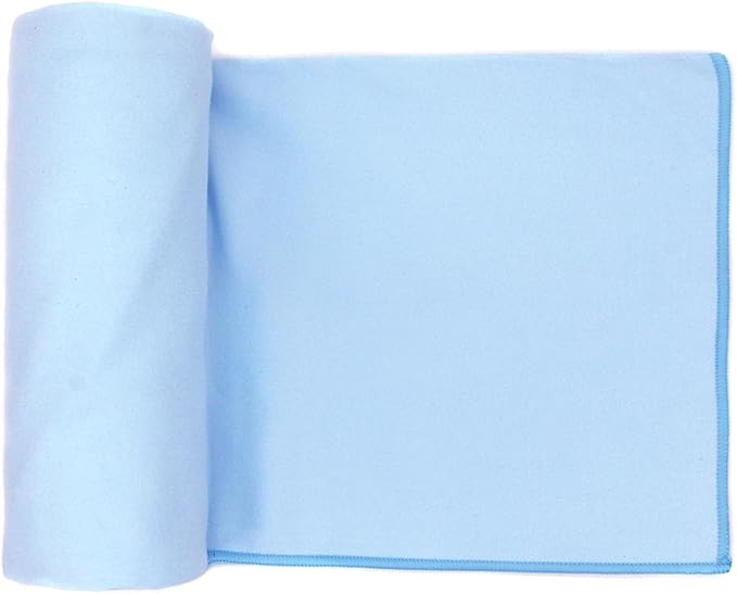Eunzel 2 Pack Hot Yoga Towel Non Slip Yoga Mat Towel Non-Slip Sweat Absorbent Microfiber Towel for Hot Yoga, Pilates and Workout 72" x 26.5", Blue/Purple-FlexoryFit