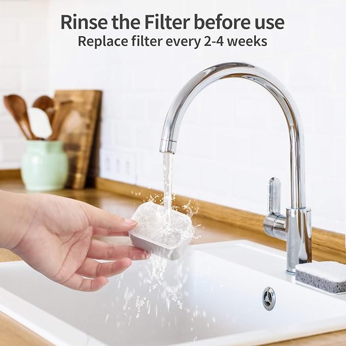 Ceramic Cat Water Fountain Replacement Filters, 16 Pack Pet Fountain Replacement Filters and 4 Pack Foam for Tritone/Fiumi Drinking Fountain