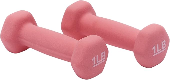 Amazon Basics Neoprene Dumbbell Hand Weights for Exercise and Muscle Toning-FlexoryFit