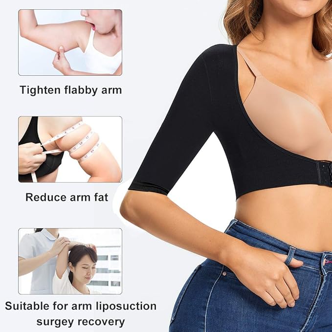 JOYSHAPER Upper Arm Shapers for Women Compression Sleeves Shapewear Crop Top Slimming Arm Slimmer Vest-FlexoryFit