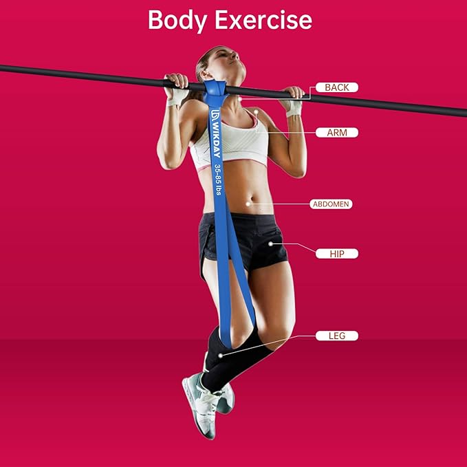 Resistance Bands for Working Out, Exercise Bands, Workout Bands, Pull Up Assistance Bands for Body Stretching Training Physical Therapy Muscle Training for Men & Women-FlexoryFit