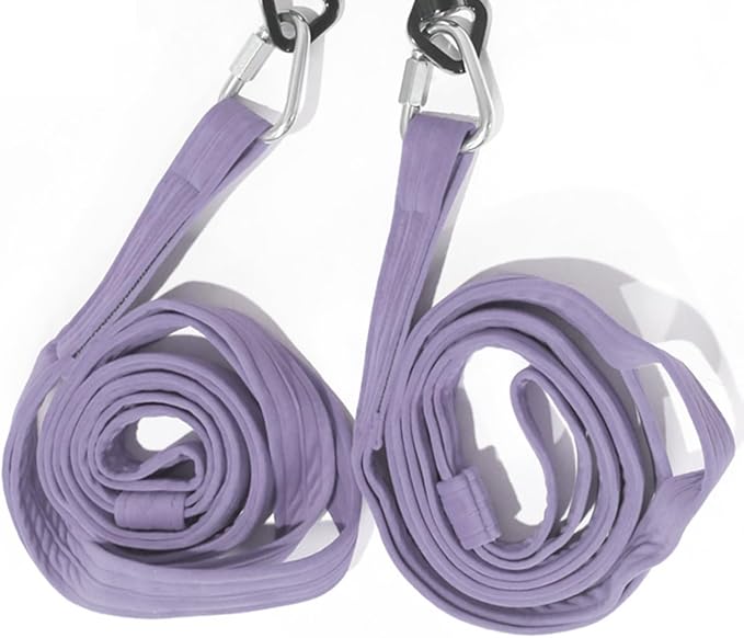 6.6ft 2m Aerial Loops Aerial Straps Ropes Aerial Acrobatics Body Loop Trapeze Circus Apparatuses Equipment Yoga Straps 1 pairs-FlexoryFit