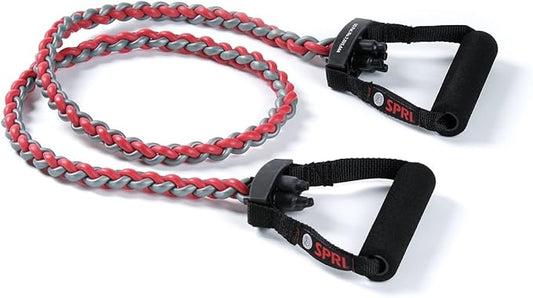 SPRI Braided Xertube Resistance Bands – Premium Exercise Band for Men & Women – Workout Equipment for Home Gym Fitness Training – Comfort Grip for Strength, Weights, and Resistance-FlexoryFit