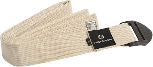 Hugger Mugger Cinch Cotton Yoga Strap - Super Strong Cotton, Quiet Cinch-Style Buckle, Long Length Great for Taller People-FlexoryFit