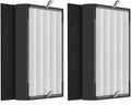 2-Pack 45i and Flex True Replacement Filter Compatible with BreatheSmart Flex and 45i Purifiers, 2×2-in-1 Filters + 2×Carbon Pre-Filters
