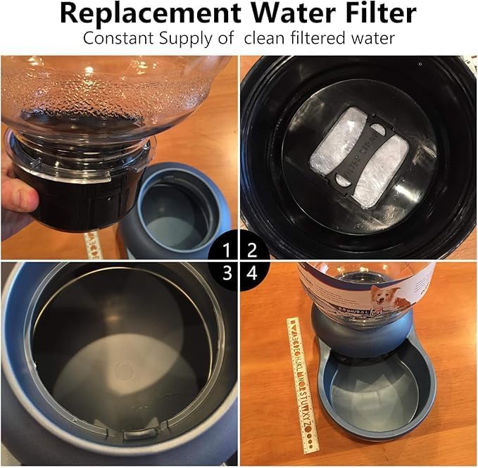 20pack Dog Water Filter Replacement，Dog Water Bowl Dispenser Compatible With Petmate Replendish Mason Automatic Gravity Waterer Bowls，Pet Filters for Water Fountain