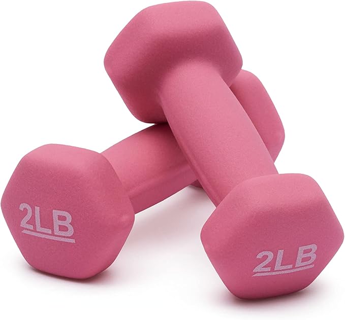 Amazon Basics Neoprene Dumbbell Hand Weights for Exercise and Muscle Toning-FlexoryFit