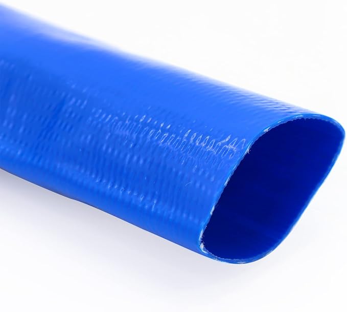 DAVCO 2.5" x 50 ft Pool Backwash Hose, Heavy Duty Reinforced Blue PVC Lay Flat - Image 8