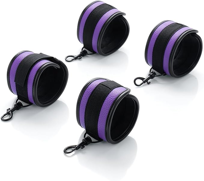 6pcs Black PU Adjustable Straps Sports Training Fitness Gear Home Yoga Set-FlexoryFit