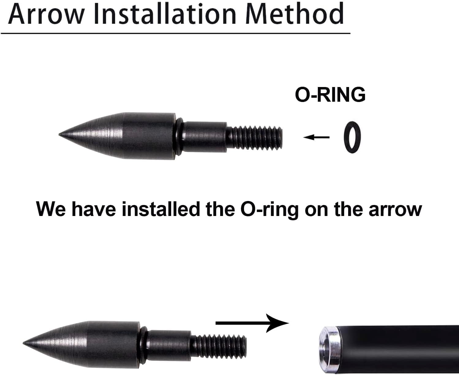 30Inch Carbon Hunting Arrow Targeting Practice Arrows with Removable Tips and Adjustable Nocks for Compound & Recurve Bow (Pack of 12)