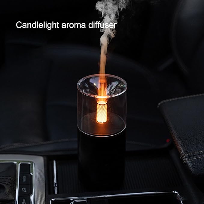 Car Diffuser Humidifier, Essential Oil Diffuser, Infuser Aromas Diffuser, Suitable for Cars, Work Desktops, Bedrooms, Etc (Black)