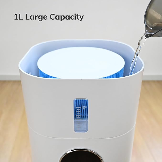Air Humidifier & Purifier 2-in-1 – Ultra-Quiet for Home, Bedroom, Office | Auto Mode, Ideal for Pets and Smokers