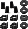 Replacement Kit for Berkey® Water Filter System Elements - 4 wing nut, 4 Washers & 4 water filter hole plugs Compatible with Berkey® Gravity Water Filter System and Black Activated Carbon Filters