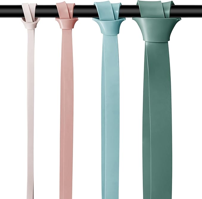 Retrospec Lift Resistance Pull Up Assistance Band Set for Working Out, Home Fitness, Toning, Stretching. Physical Therapy, Muscle Training & Exercise - Lightweight & Portable for Men & Women-FlexoryFit