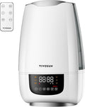 VIVOSUN Cool Mist Humidifier, 6L Quiet Ultrasonic Humidifier for Bedroom (Customized Humidity, Remote Control, Sleep Mode & Auto Shut Off, 360° Nozzle) White